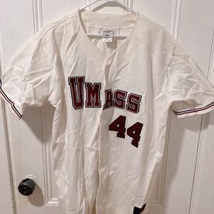 Authentic 1990s/2000s UMass Minutemen baseball jersey #44